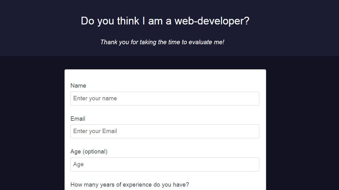 Survey form