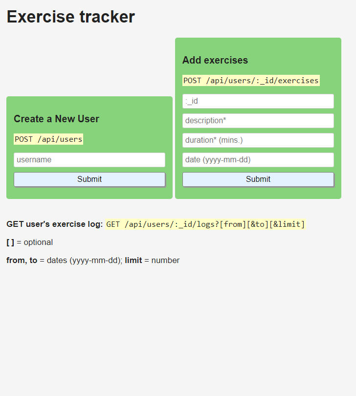 Exercise-Tracker