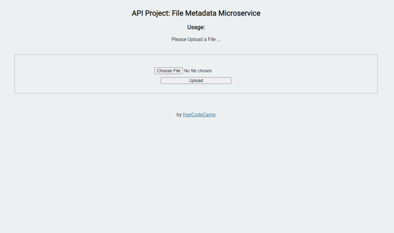 File Metadata Microservice